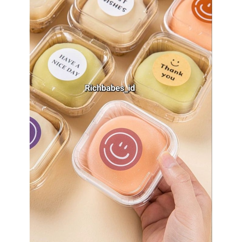 [10 ชิ้น] MOCHI BOX MILK BUNS MINI CAKE BOX DESSERT PACKAGING BOX กล่องเก็บเค้กพร้อมฝาปิด