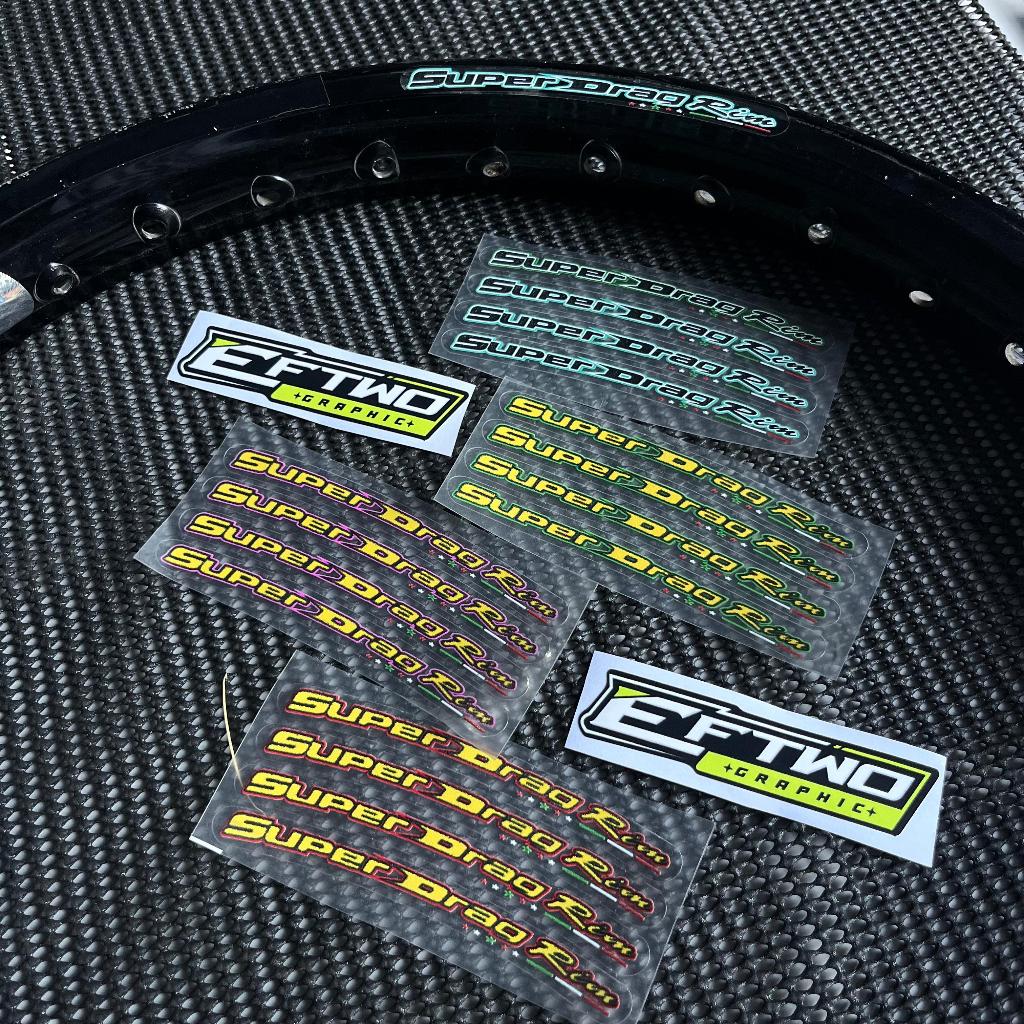 สติ๊กเกอร์หมุนรังสี UV SUPER DRAG RIM