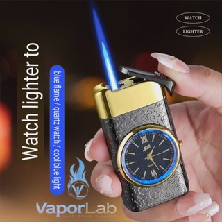 mancis korek api gas bara las model jam jet torch watch lighter gift box unik