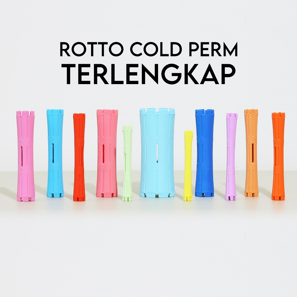 MOST COMPLETE Rotto Cold Perm - Rotto Perm Plastic - Rotto Cold Salon Prefesional - Rotto Curly Hair