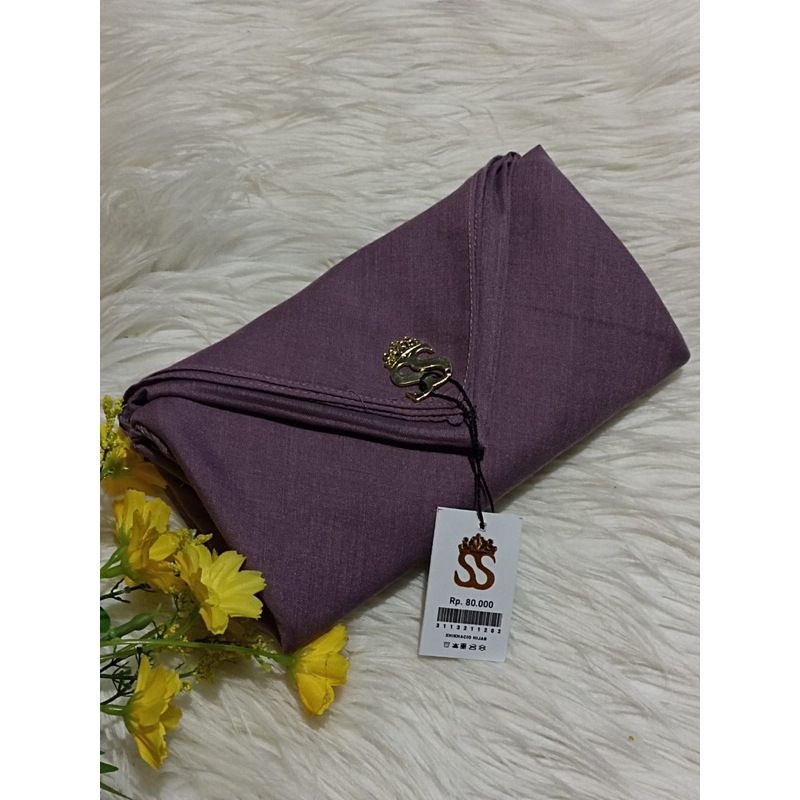 Denay square Hijab with SS-style motif // vual Hijab with pin // Hijab ธรรมดาล่าสุด