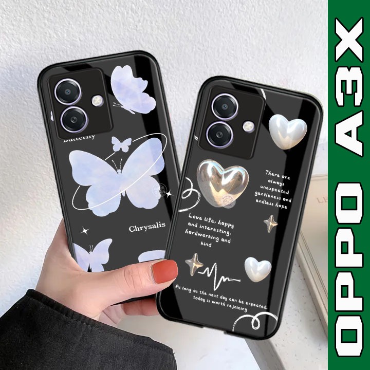 ล่าสุด Oppo A3X Glass Softcase [M152] เคสกระจก Oppo A3X - เคสโทรศัพท์ Oppo A3X - เคสโทรศัพท์ - เคส -