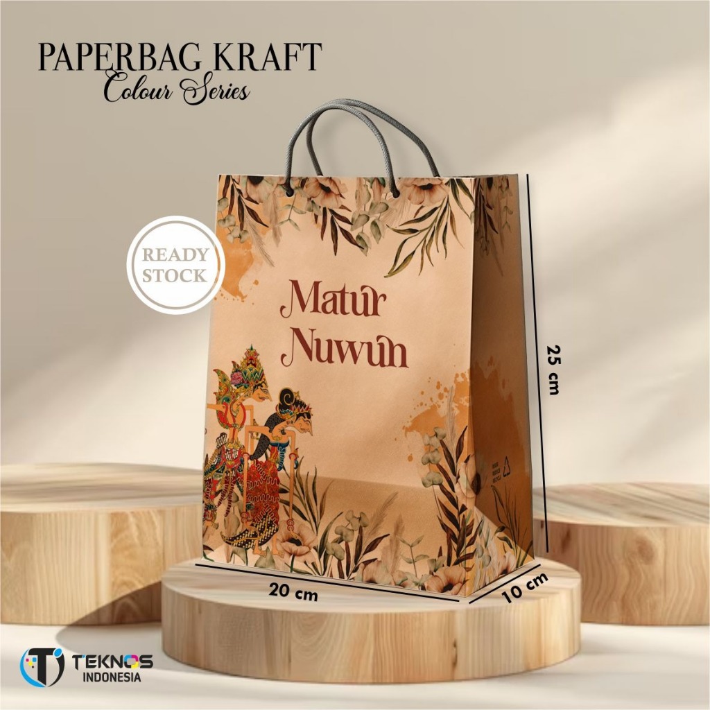 PAPER BAG MOTIF - NORMAL COLOR KRAFT PAPER BAG