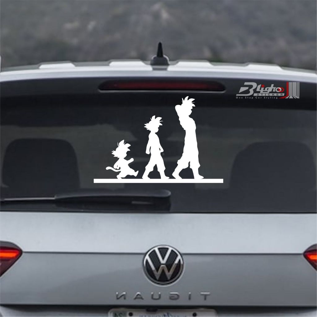 BLIGHOO - GOKU GROW UP สติกเกอร์รถ 37 ซม.สติกเกอร์ตัด DRAGON BALL ANIME COOL CAR WINDOW STICKER