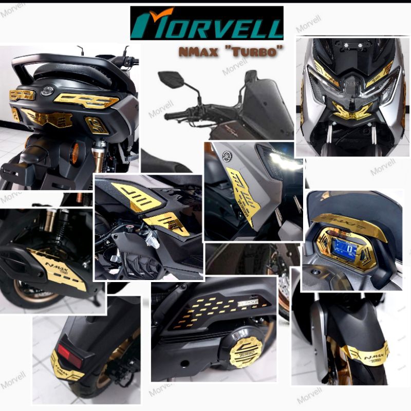 Nmax Neo turbo 2024 2026 up แพคเกจอุปกรณ์เสริม Garnish ชุดฝาครอบโคมไฟ body garnish fender cvt กรอง