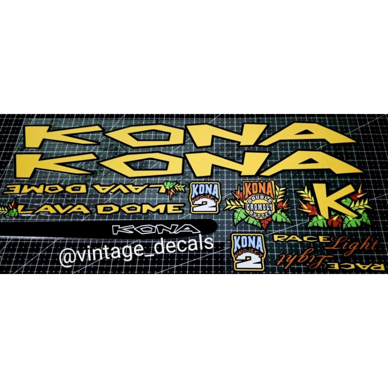 สติ๊กเกอร์ติดจักรยาน Repro KONA LAVA DOME