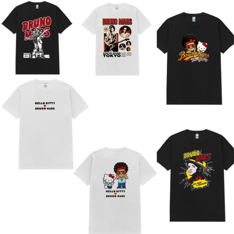 Trendrock - เสื้อยืด Bruno Mars | เสื้อยืด Bruno Mars X Hello Kitty | เสื้อ Bruno Mars Tokyo Dome | 