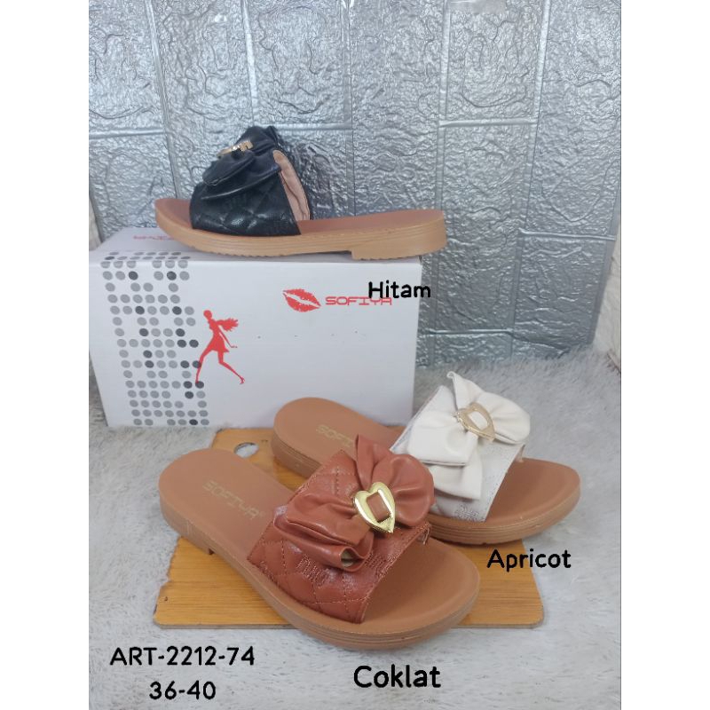 โซเฟีย2212-74นําเข้ารองเท้าแตะส้นแบนสตรี