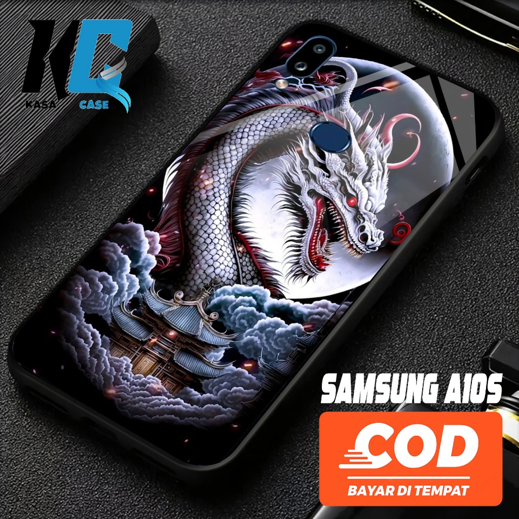 KASA CASE - กรณี SAMSUNG A10S แฟชั่นการ์ตูน NAGA mix แฟชั่นกรณี Flwr ปลอก Hp กรณี Hardcase กลับ Prot