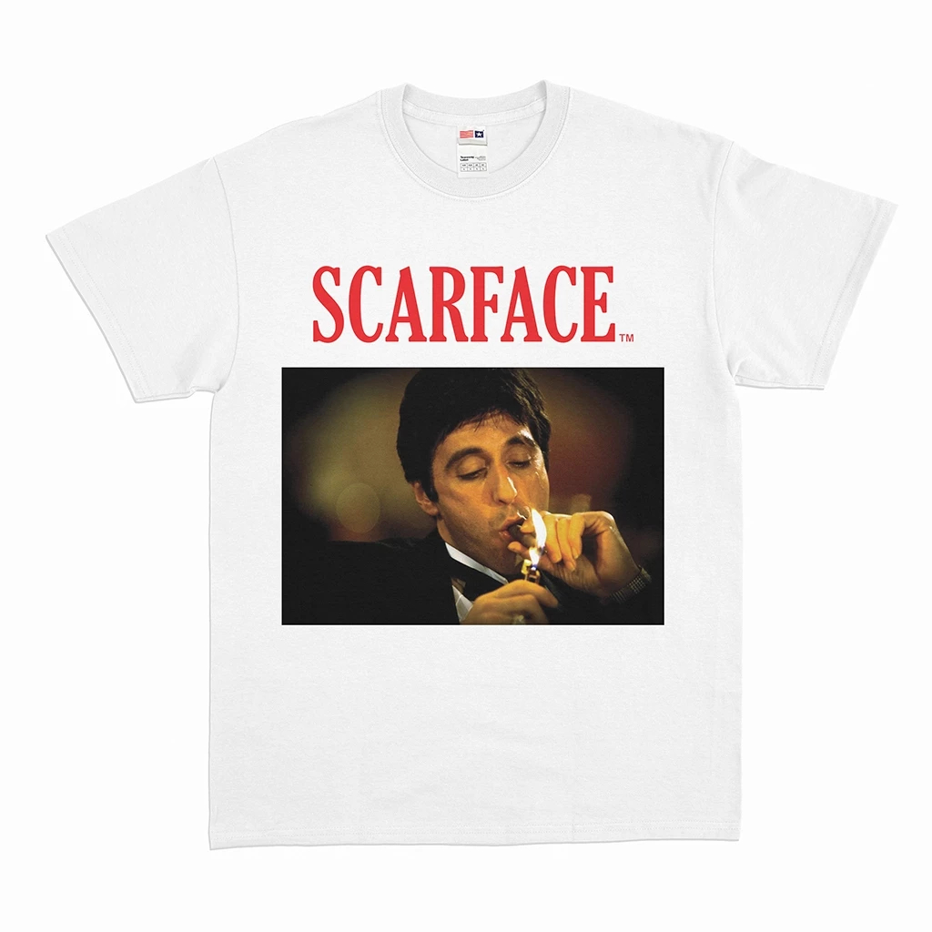 SCARFACE THE WORLD IS YOURS 24s เสื้อยืด Unisex ~ ฟรีสติ๊กเกอร์