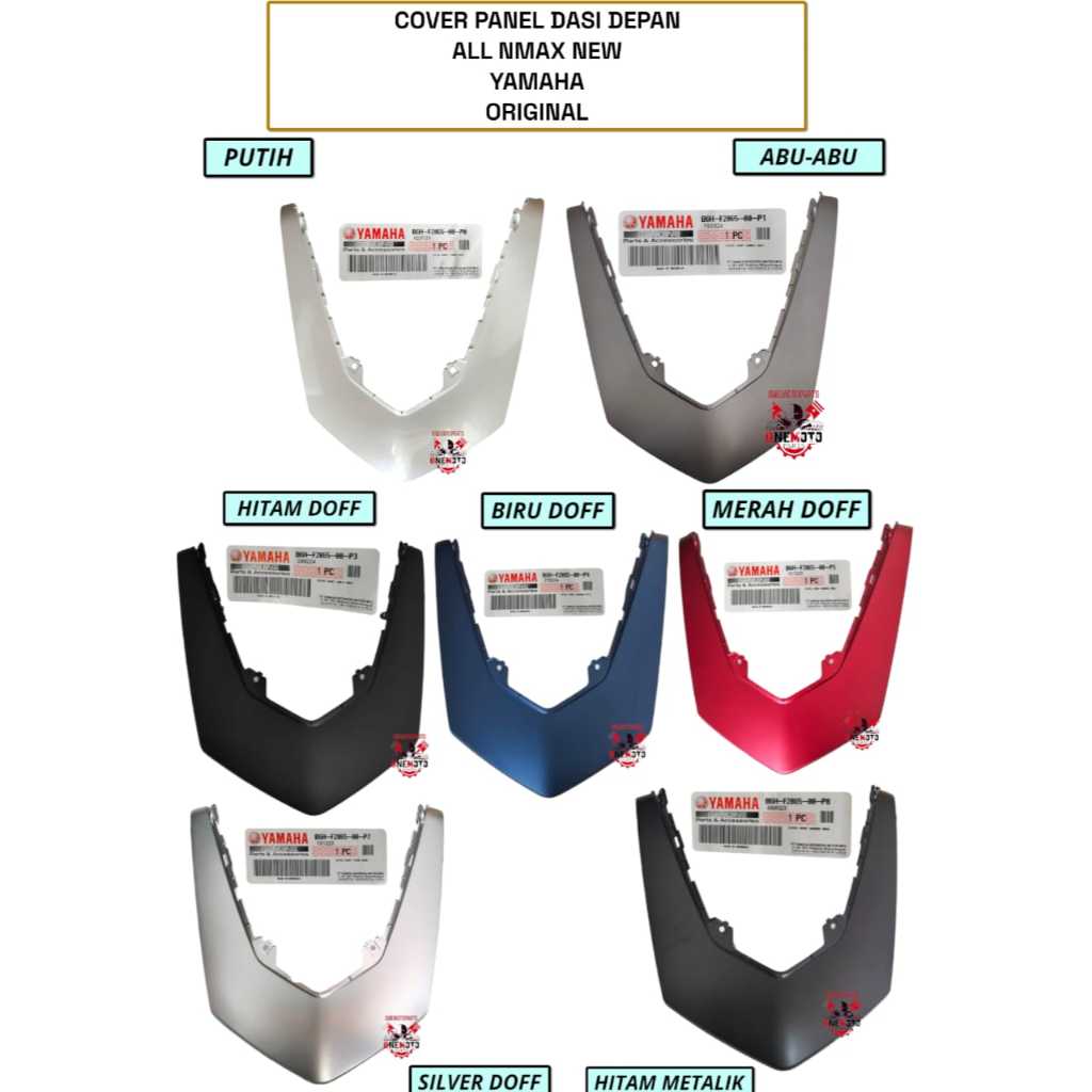 MERAH Orimoto - FRONT TIE PANEL COVER WHITE GREY BLACK BLUE RED SILVER DOFF METALLIC ALL NMAX ใหม่ Y