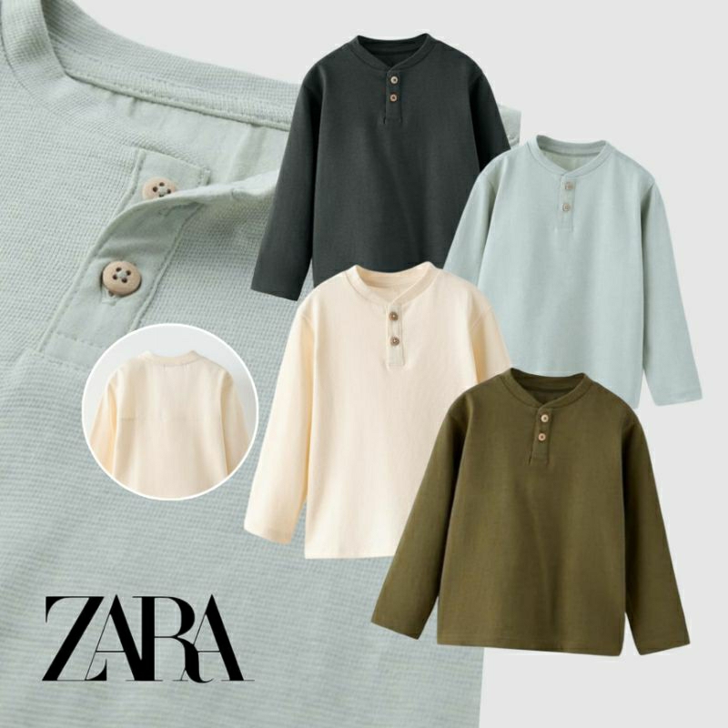 เสื้อยืด ZARA Longsleeve Boys / ZARA Boys เสื้อยืดแขนยาว (9 เดือน - 7 ปี)