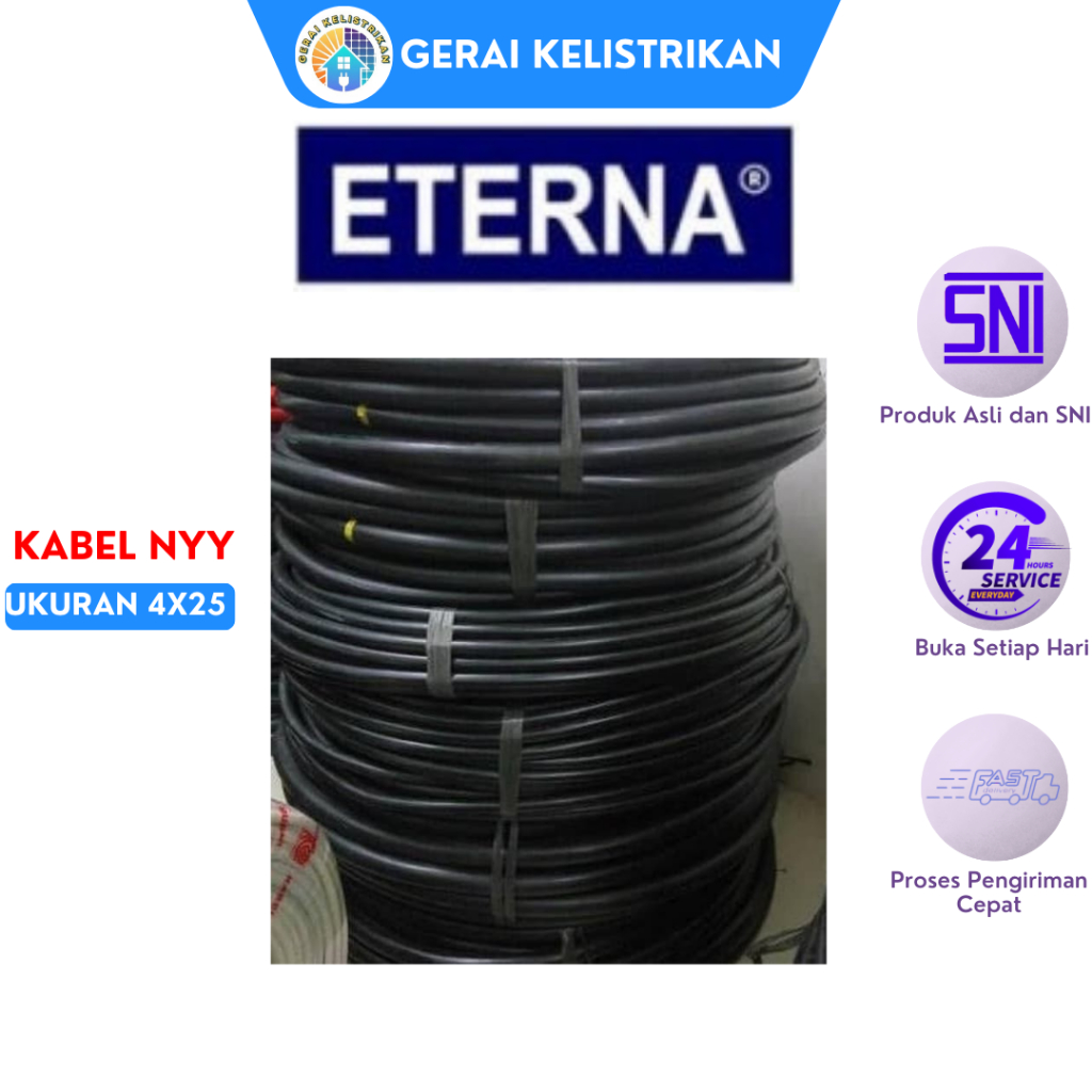 สาย Nyy Eterna 4X25 มม. ม้วน 1 เมตร