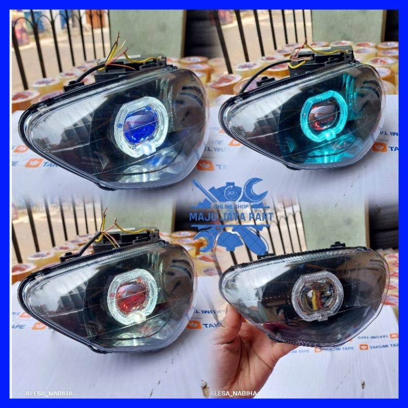 แผ่นสะท้อนแสงไฟหน้า Plus Biild Ala Ala Mio Lama Mio Sporty 2 นิ้ว Super Bright