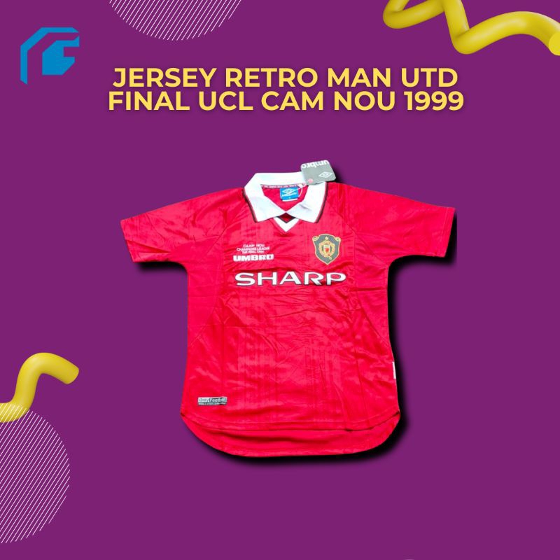 Retro FOOTBALL CLOTHES MANCHESTER UNITED HOME FINAL CAM NOU 1999