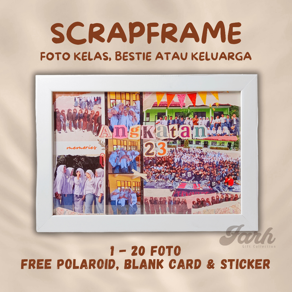 2D SCRAPBOOK FRAME CAN REQUEST DESIGN UK 6R 8R 10R BESTIE GIFT CLASS PHOTO CLASS ของขวัญ GRADUATION 