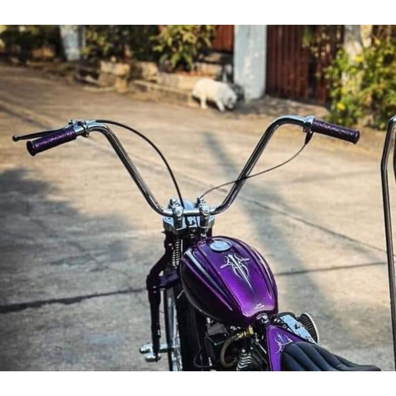 สับที่กําหนดเอง British Lowrider Avehanger รุ่นตรงแฮนด์วินเทจแบบดั้งเดิม