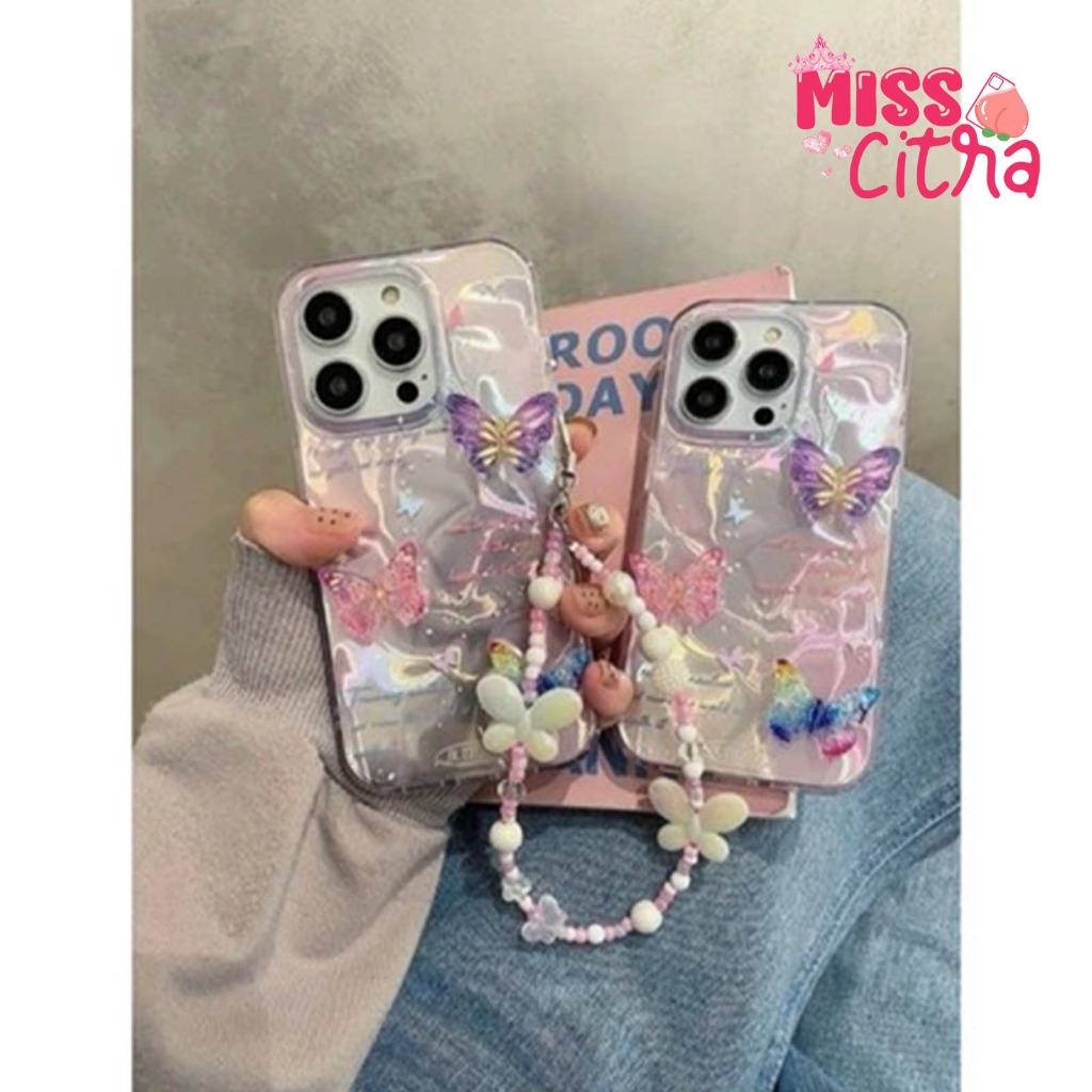 SS954 GL065 SOFTCASE CASING 3D BUTTERFLY สําหรับ OPPO A1 A1K A3S A3X A5 A7 A8 A9 A15 A15S A16 A16K A