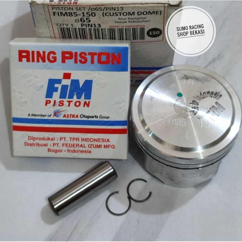 PISTON SEHER FIM85 JUPITER Z VEGA ZR PIN 13 ขนาด 63.5 64 64.5 65 DOME RAW
