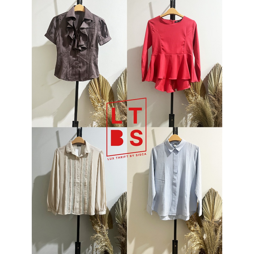 Kemeja Z4ra F0R3VER21 H8M UN1QL0 3X3CUT1V3 เสื้อเชิ้ตเสื้อผู้หญิง Kawai สไตล์เกาหลี LTBS.id