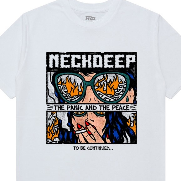 เสื้อยืดคอวีลึก | เสื้อยืดวง NECKDEEP | PUNK ROCK MUSIC DISTRO CLOTHES สําหรับผู้ชายและผู้หญิงเสื้อย