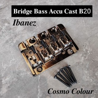 Bridge Bass accu cast B20 สะพานลูกคอเบส กีตาร์ เบส ของแท้