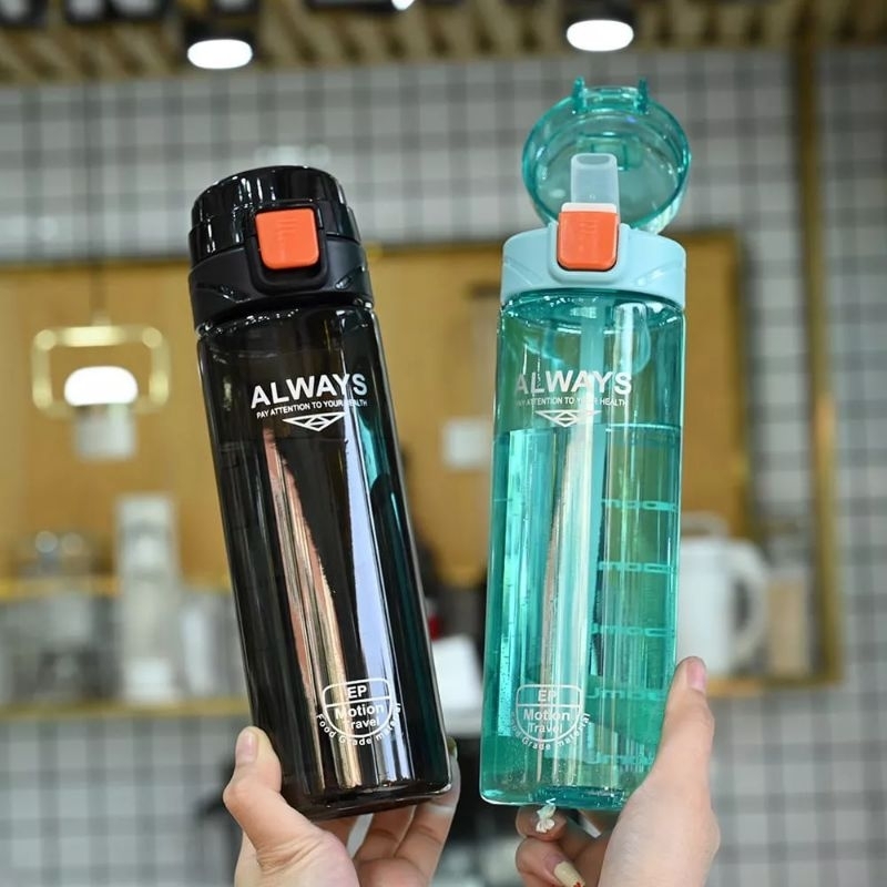 ALWAYS SPORT DRINKING BOTTLE 800 ML BPA FREE FOOD GRADE MATERIAL TABAL และ STURDY (1838)