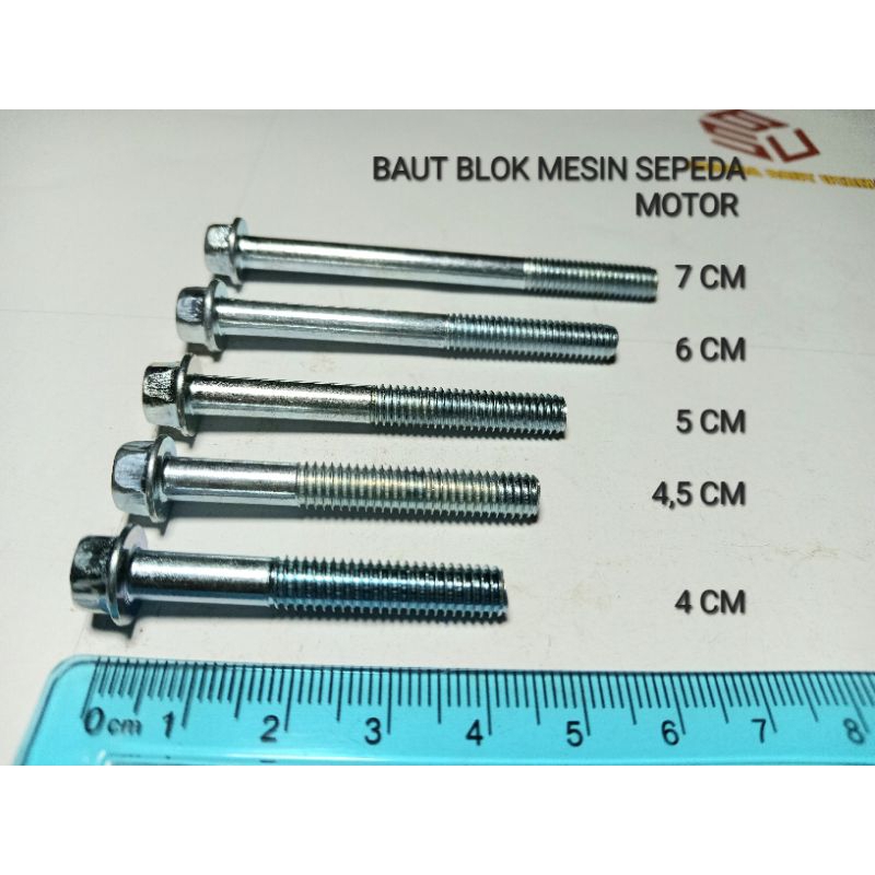 MESIN FO BOLT M6*40 - M6*70 / MOTORCYCLE ENGINE BLOCK BOLT