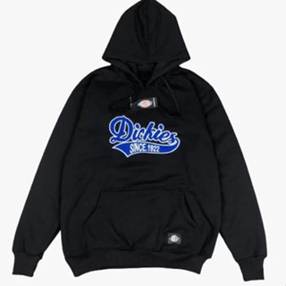 Tiedye - เสื้อแจ็กเก็ต มีฮู้ด ปักลายโลโก้ Dickies Dickies สีดํา พรีเมี่ยม วัสดุหนา 280
