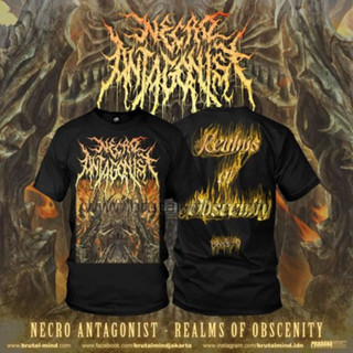 เสื้อยืด พิมพ์ลาย Realms Of Obscenity Necro ANTAGONIST สําหรับผู้ชาย