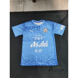 เสื้อกีฬาแขนสั้น พิมพ์ลาย Jersey Man City Training 2023 2024 แบบเต็มตัว สําหรับผู้ชาย