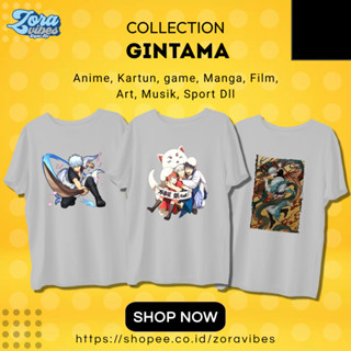 เสื้อยืด พิมพ์ลายอนิเมะ Gintama CODE