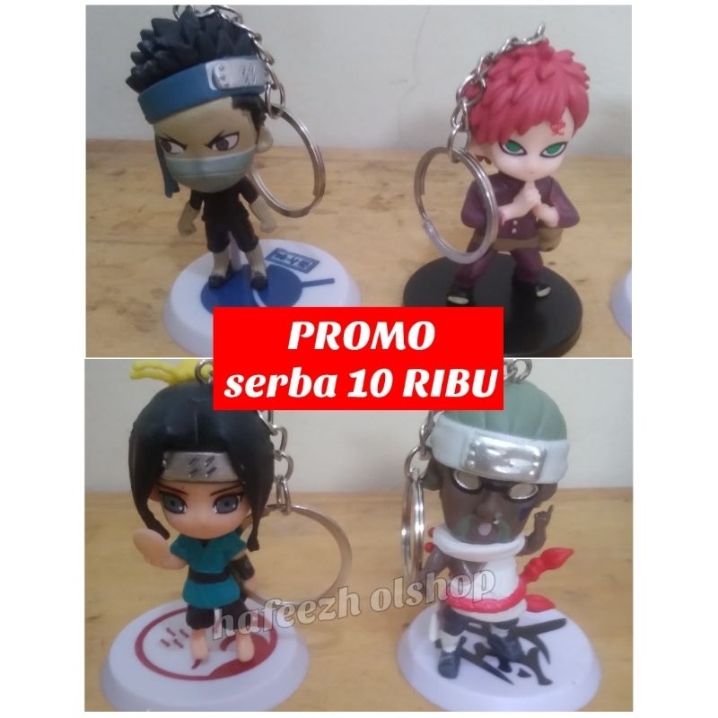 GANTUNGAN Naruto Gaara Sabuza Haku Killerbee พวงกุญแจพวงกุญแจกระเป๋า