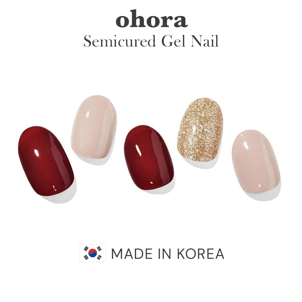 Ohora Rosewood - เพ้นท์เล็บเจลกึ่งโค้ง