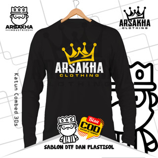 เสื้อยืดแขนยาว 44k ผ้าฝ้าย พิมพ์ลาย Like Distro Combed 30S Arsakha เลือกลายได้