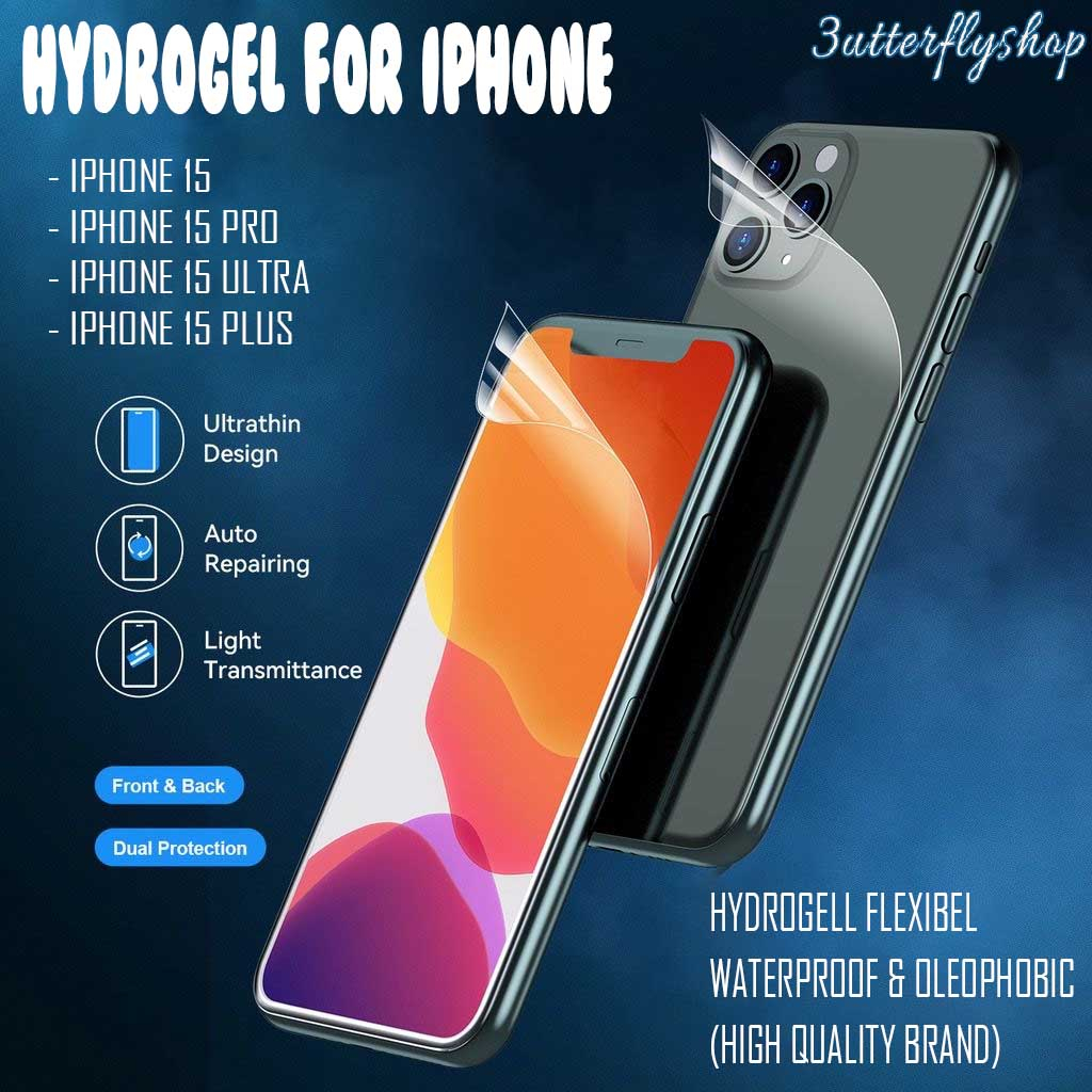 LAYER [ANTIGORES] Screen Guard Anti-Scratch Hydrogel Iph0ne 13 13 pro 12 mini xr xs max 15 15Pro 15P