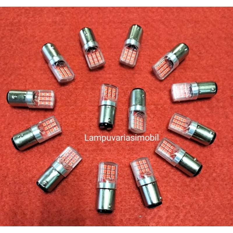 ไฟเบรค S25 1157 & T20 7440 18 LED เงียบ Non Flash Mica วัสดุ Led ประเภท 2835