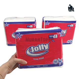 Jolly ทิชชู่เช็ดหน้า 560 กรัม / รีฟิล 2 ชั้น