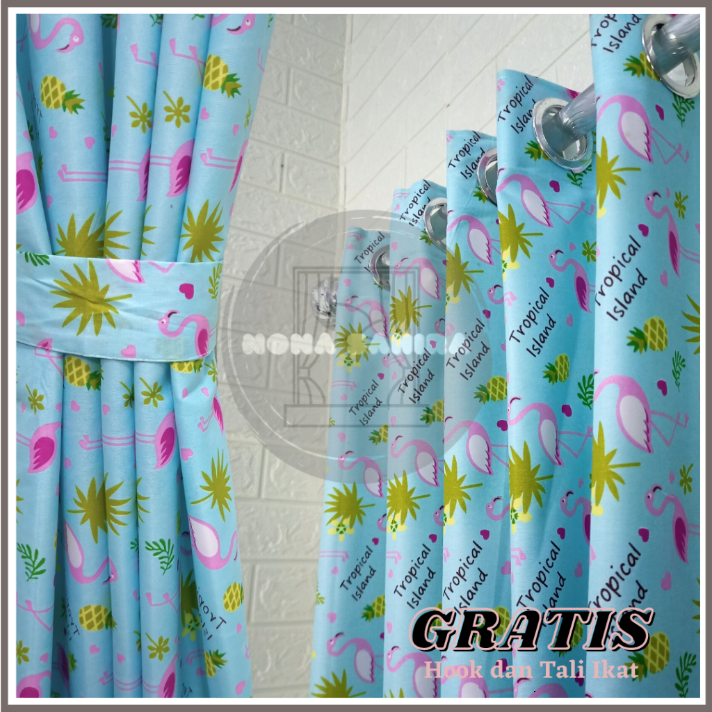 FLAMINGGO CURTAINS MINIMALIST ATESTIC VINTAGE DOOR WINDOW CURTAINS SMOKING CURTAINS EMKING CURTAINS 
