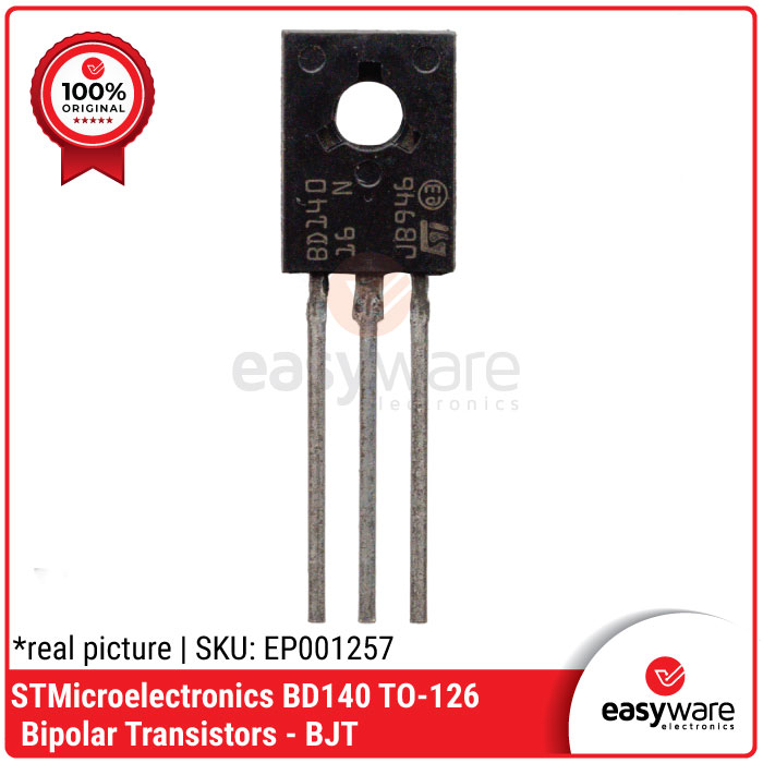 BD140 TO-126 PNP ทรานซิสเตอร์ Bipolar BD140 ST ORIGINAL BD 140 ORI