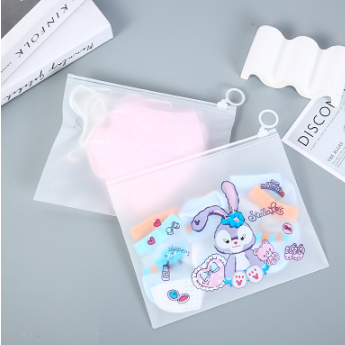 FF กล่องดินสอ / Cosmetic Zip Stitch Cactus Box Transparent มัลติฟังก์ชั่นถุงกระดาษพลาสติก S-PO016