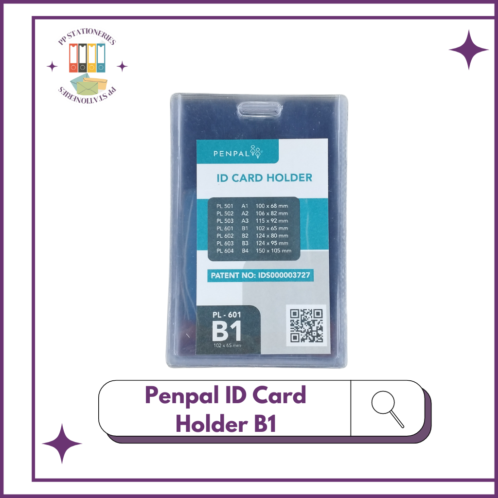 Penpal ID Card Holder B1 / PL-601 [20 ชิ้น]