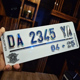 plat motor 3D acrilik crom hologram