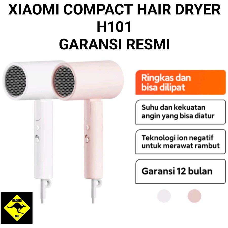 XIAOMI COMPACT HAIR DRYER H101 FOLDABLE RINGKAS การรับประกันอย่างเป็นทางการ
