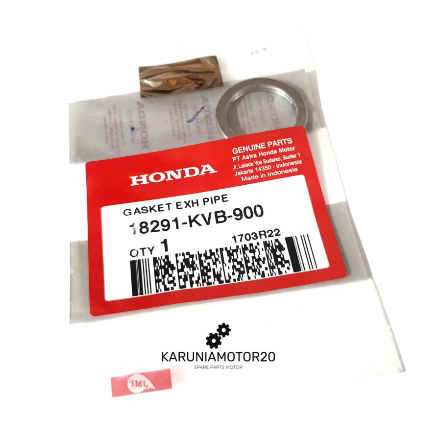 ปะเก็นท่อไอเสีย AHM 18291-KVB-900 Vario/Beat/Scoopy/Genio/Spacy ดั้งเดิม