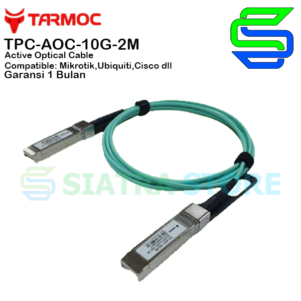 Tarmoc TPC-AOC-10G-2M | สายออปติคอลแบบแอคทีฟ เอสเอฟพี+ 2 เมตร