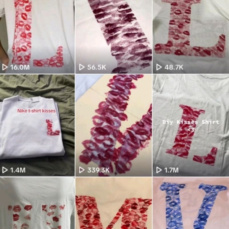 Kiss T-shirt Trend Stencil Letter Mold/ Kiss Clothing Letter Mold