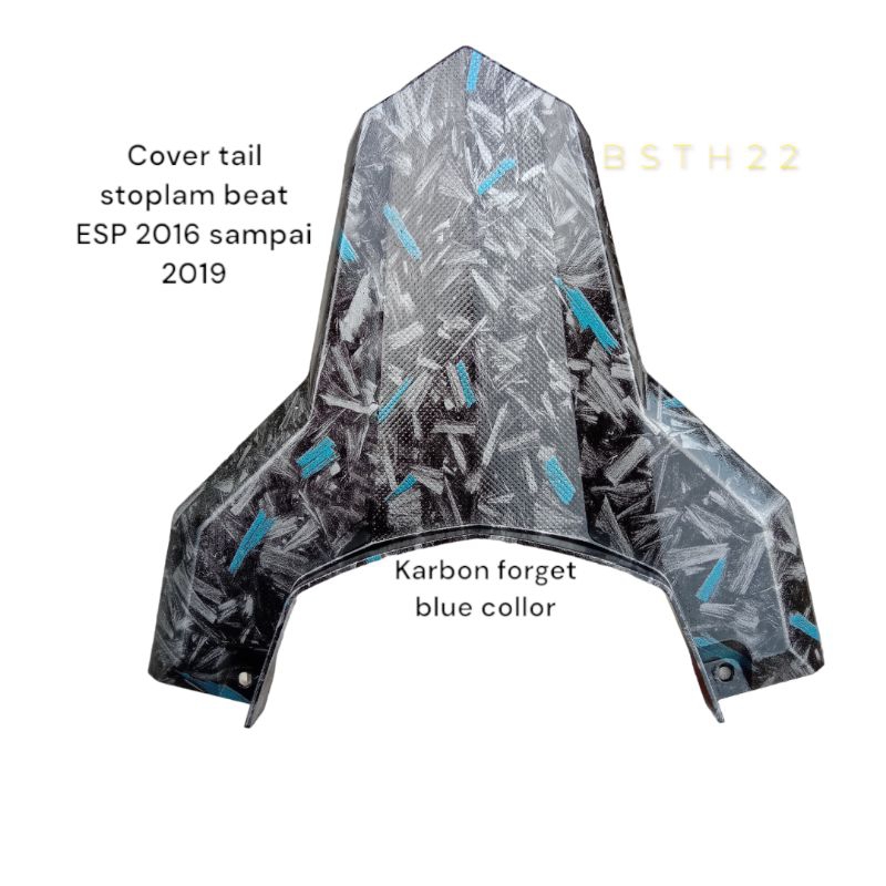 Covertail/petstop CARBON FORGET BLUE HONDA BEAT ESP/STREET YEARS 2016 ถึง 2019