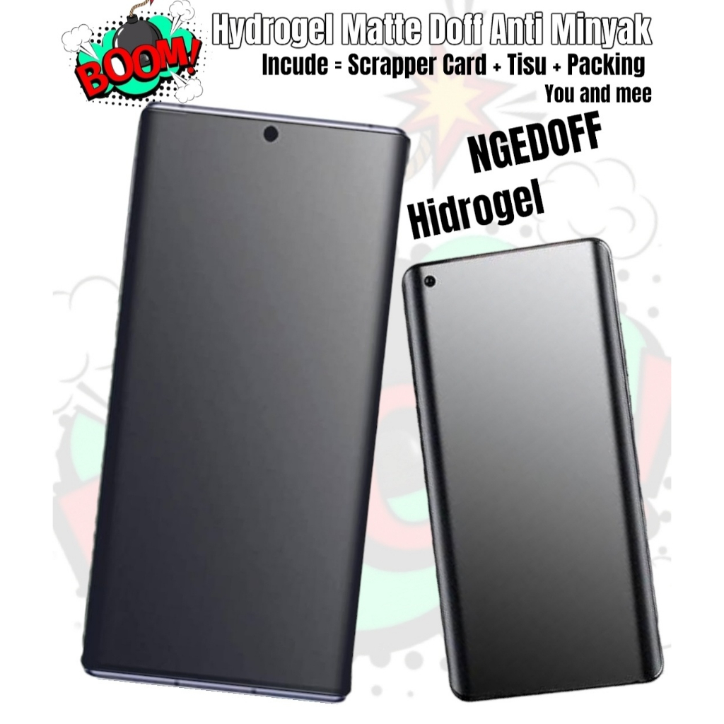 B00M!! Hydrogel Anti GLARE MATTE DOFF INFINIX GT 30Pro 30 5G 20Pro 10PRO NOTE 50 Pro 50s 50x 40 40s 