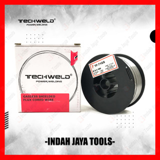 TECHWELD Kawat Las Flux Core Wire 0.8 1.0 mm Tanpa Gas CO2 MIG Wire